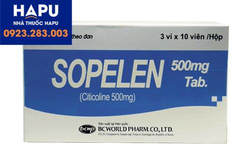 thuốc sopelen (citicolin 500mg) - Hộp 30 viên