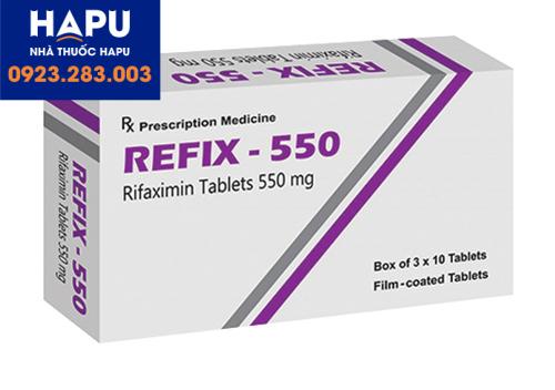 Thuốc Refix 550 - Thuốc Rifaximin 550 (Hộp 30 viên)