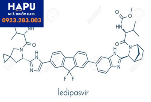 Cấu trúc của Ledipasvir trong thuốc Velakast