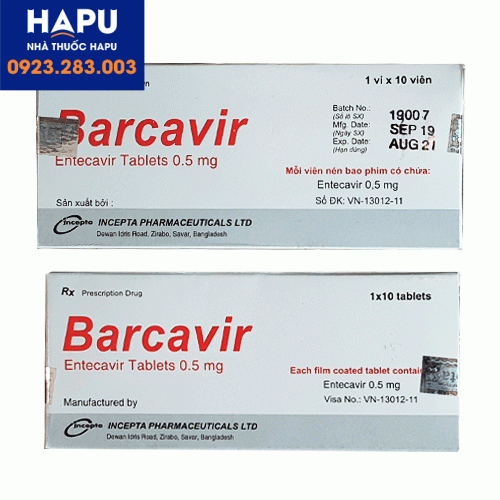 Thuốc Barcavir nhập khẩu chính hãng