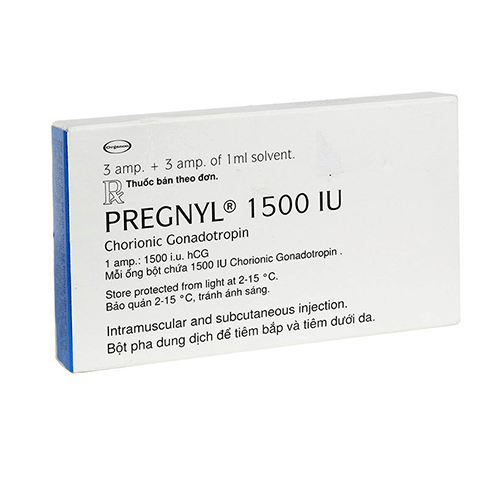 Thuốc Pregnyl 1500IU (Chorionic Gonadotrophin 1500IU)