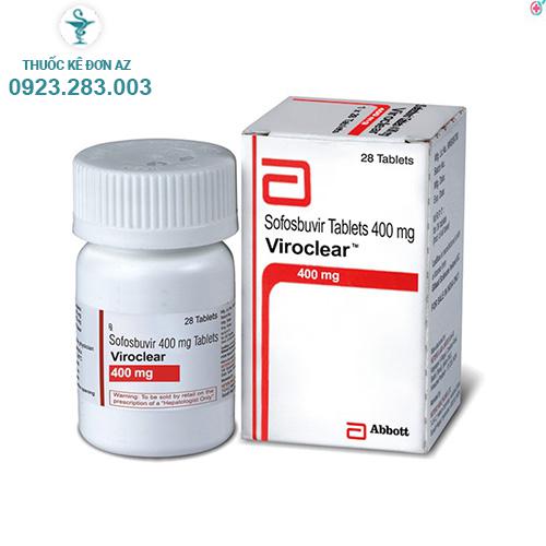 Thuốc Viroclear 400mg Sofosbuvir 400mg