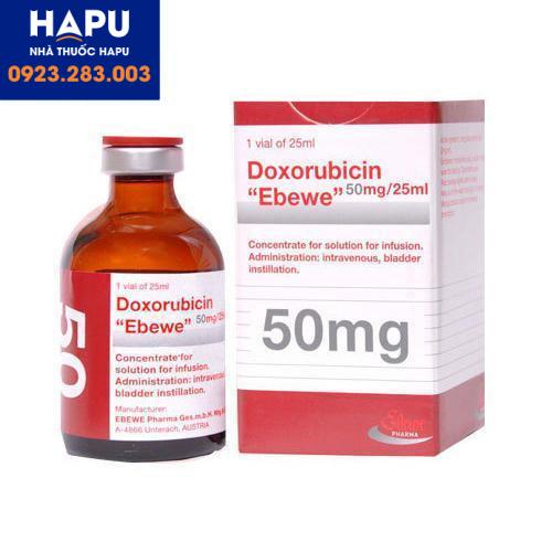 Thuốc Doxorubicin Ebewe 10mg_5ml - Doxorubicin hydroclorid 10mg