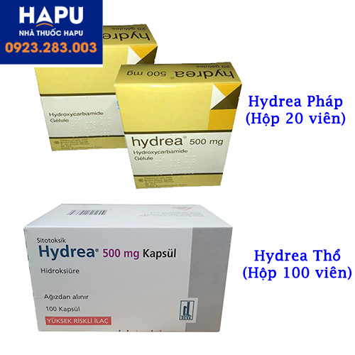 Thuốc thay thế thuốc Hytinon Hàn Quốc (Thuốc Hydrea Pháp, Thổ)