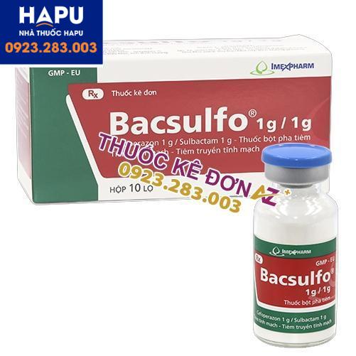 Thuốc Bacsulfo 1g/0.5g công dụng cách dùng