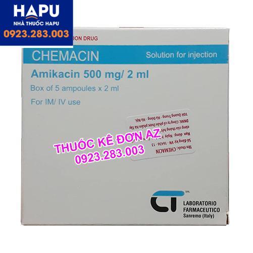 Thuốc Chemacin 500mg/2ml giá bao nhiêu