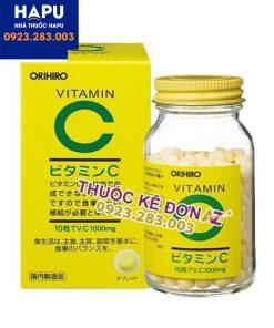 Thuốc Vitamin C Orihiro 1000mg công dụng cách dùng