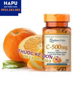 vitamin C 500mg Puritans Pride công dụng cách dùng