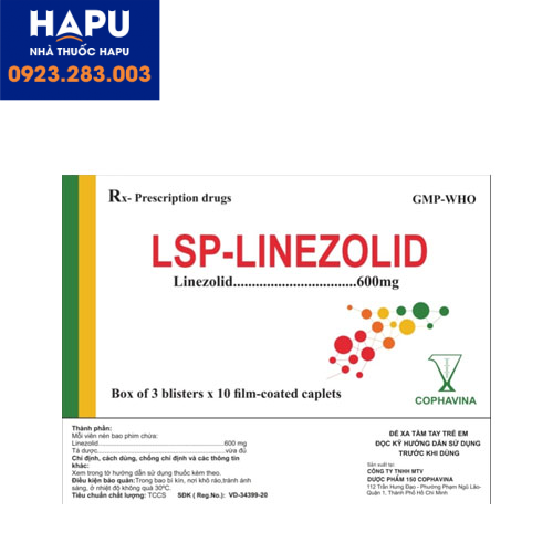 Thuốc LSP-Linezolid 600mg là thuốc gì