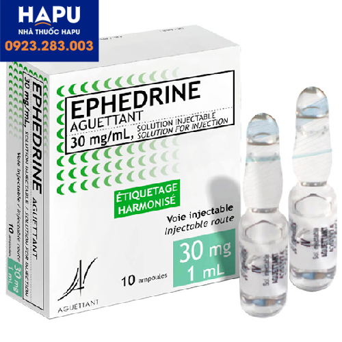Thuốc Ephedrine Aguettant 30mg/ml là thuốc gì