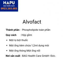 Thuốc Alvofact 50mg/12ml là thuốc gì