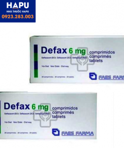 Thuốc Defax 6 mg giá bao nhiêu